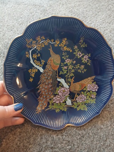Japanese porcelain cobalt blue - porcelain,