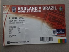 First Game At New Wembley Stadium 2007 Ticket, Programme, Fanzine, Tifo..