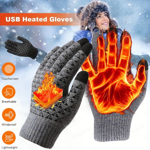 Electric usb heated gloves - usb,