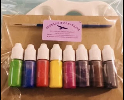 Silk painting kit with 5ml - with, x