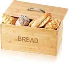 Bamboo Wooden Bread Bin Lift