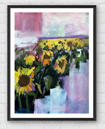 Sunflower field original - sunflower,