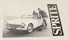 1968 Austin Healey Sprite Mark IV Sales Dealer Brochure Catalog Advertising