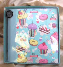 Paperchase Retro Cupcakes Recipe File Journal With Stickers Cards Cookery Info