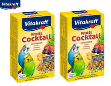 2 x Vitakraft Budgie Fruit Cocktail Food Seed Mix 200g Extra Vitamins & Minerals