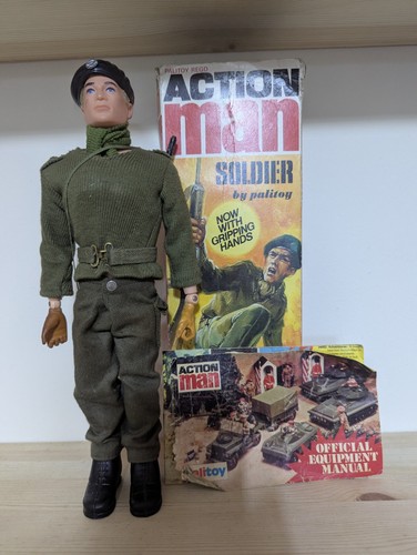 Vintage action man figure - action,