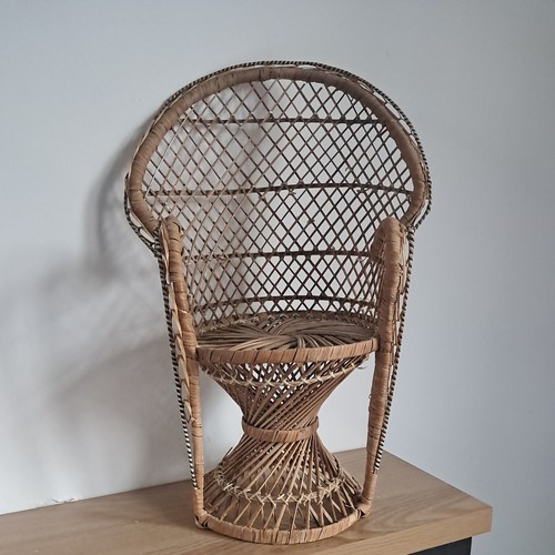 Vintage wicker peacock - peacock, chair
