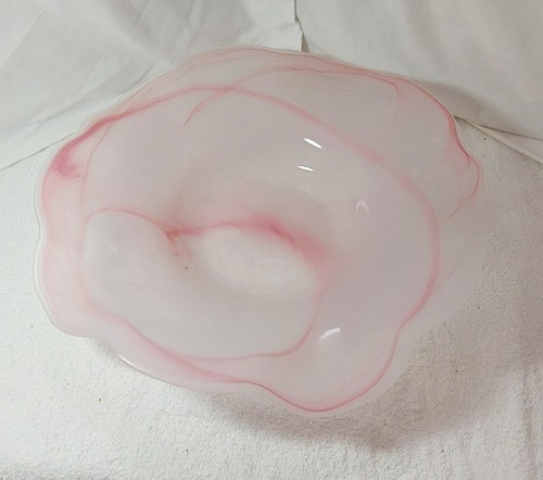 Large opaque pink glass - opaque,