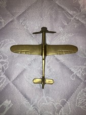 Vintage Brass Spitfire Plane