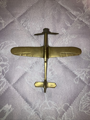 Vintage brass spitfire plane - spitfire,