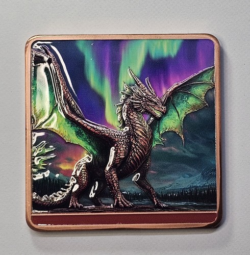 5oz fine copper green dragon - green,