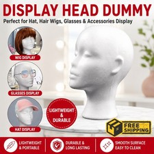 Polystyrene foam head dummy - polystyrene,