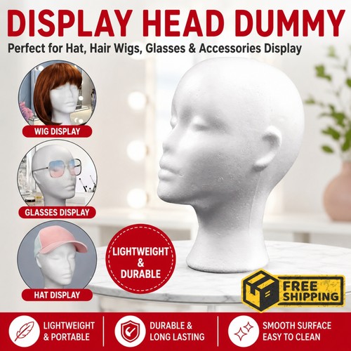 Polystyrene foam head - head, dummy