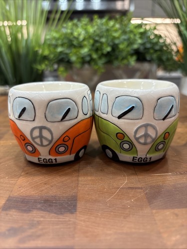 Campervan style egg cups x - campervan,