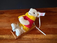 Steiff Rupert Bear on Wooden