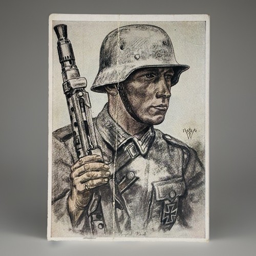 Wwii german postcard - postcard, wolfgang