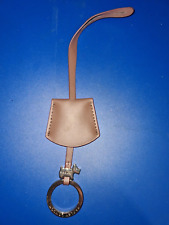 BRAND NEW UNUSED Brown Radley Leather Scotty Dog Keyring / Keyfob / Bag Charm