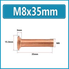 Solid Copper Countersunk Head