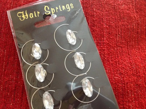 Diamante oval twist hair - oval,