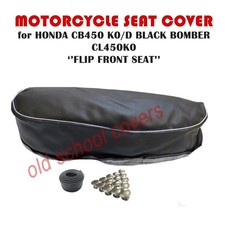 MOTORCYCLE SEAT COVER FITS HONDA CB450K0 CB450D BLACK BOMBER CL450 K0 FLIP FRONT