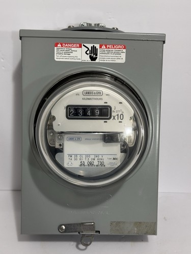 Landis gyr meter with - &,