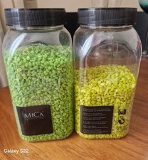 Mica Decorations Decorative Gravel Stones – Green & Yellow – Vase Craft Decor