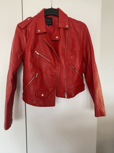 Women zara red leather - women’s,