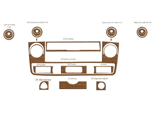 Dash trim cover kit - kit, for
