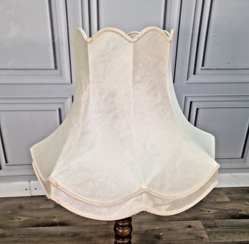 Vintage scalloped lampshade - vintage,