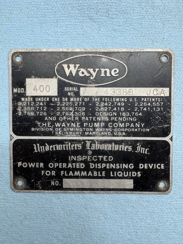 Vintage wayne gas - wayne, pump
