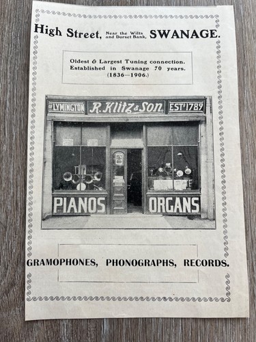 1905 small advert - -, r.klitz