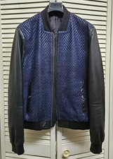 VERSACE leather jacket black