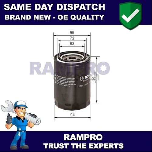 Rampro oil filter fits - filter,