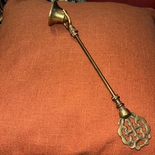 Vtg Solid Brass Long Reach