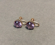 9 Carat Yellow Gold Amethyst