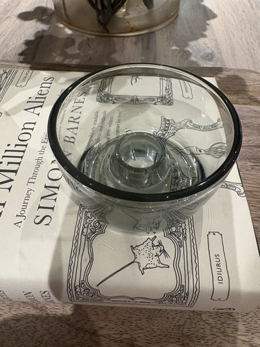 Vintage smoked grey glass - smoked,