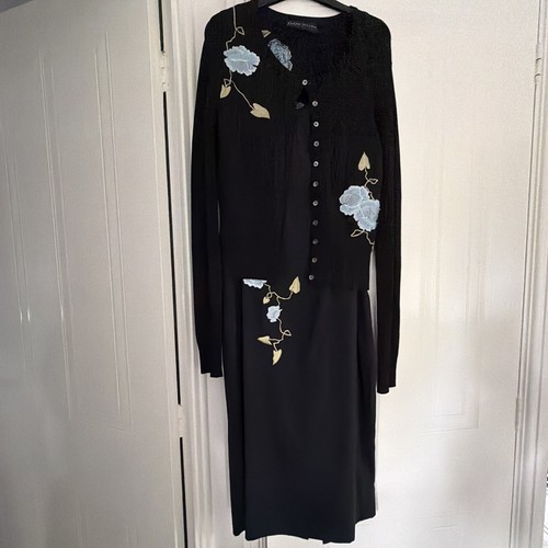Karen millen black dress with - dress,