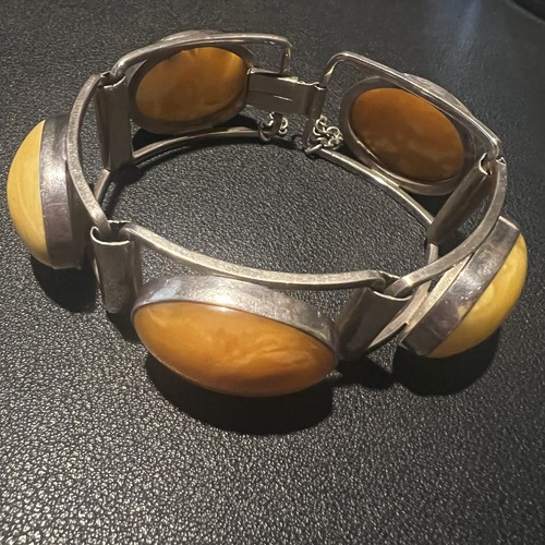 Vintage 925 modernist bracelet - vintage,