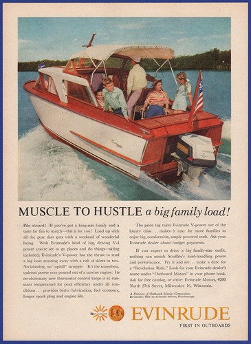 Vintage 1959 evinrude - 1959, v-power