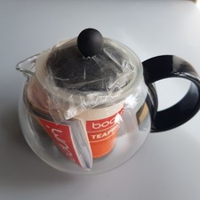 Bodum Tea Press 3 Cup glass Assam plastic filter unused Denmark design teapress