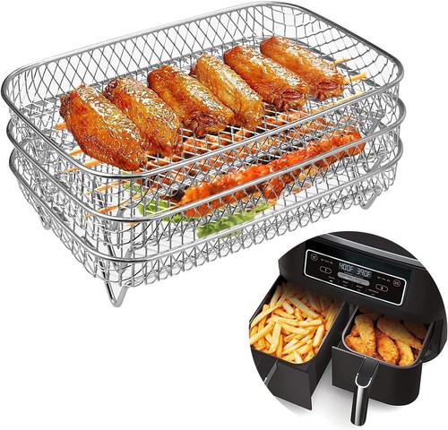 Rectangle air fryer rack - 3x,