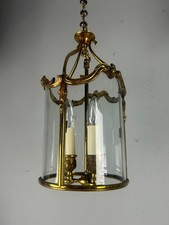 French Gilded Triple Light