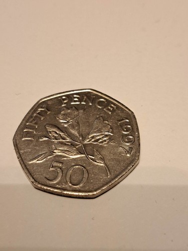 50p coin 1997 - bailiwick, of