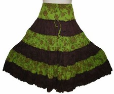New Crinkle Cotton Gypsy Skirt