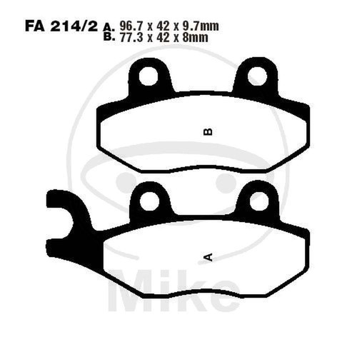 Ebc pads fa214 2hh - ebc, fa214/2hh