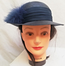 Vintage ladies BHS blue straw