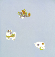 [AYANE] CHINESE ZODIAC - Japanese Silk  KIMONO Fabric