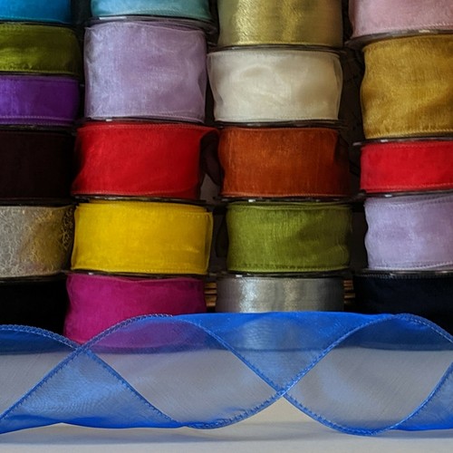 70mm wide organza sheer - 70mm,