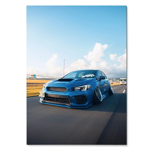 Slammed subaru wrx car art - slammed,