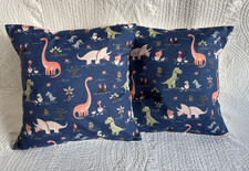 2 x Dinosaur Cushion Covers